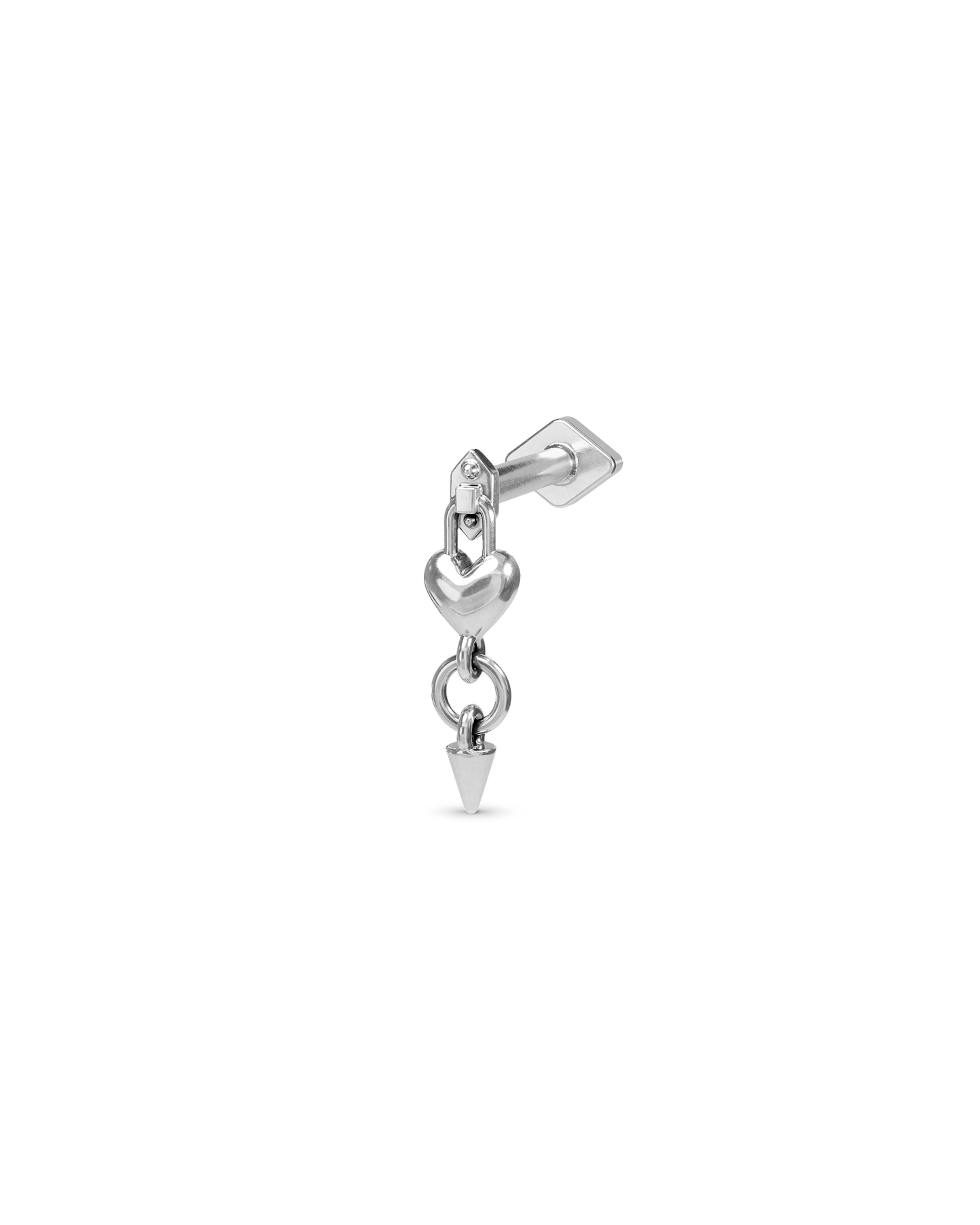 Locket flatback stud earring - ambi Jewelry