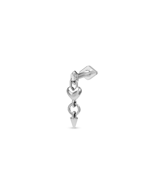 Locket flatback stud earring - ambi Jewelry