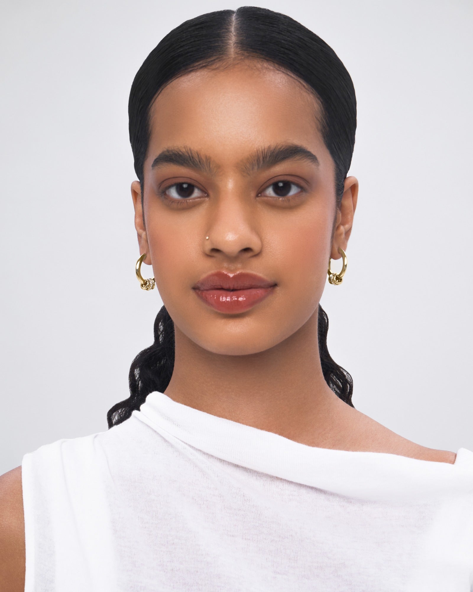 Corset hoop earring - ambi Jewelry