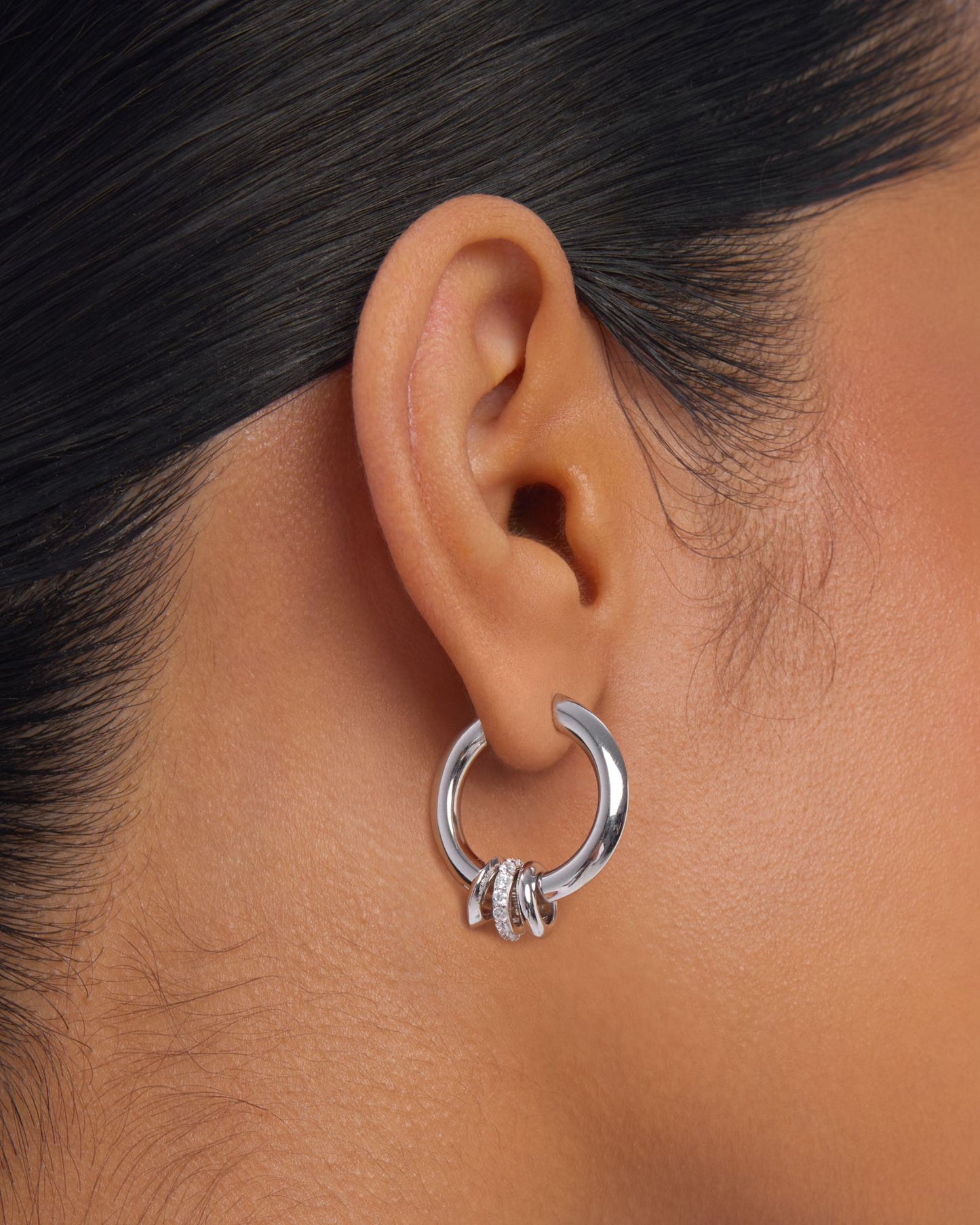 Corset hoop earring - ambi Jewelry