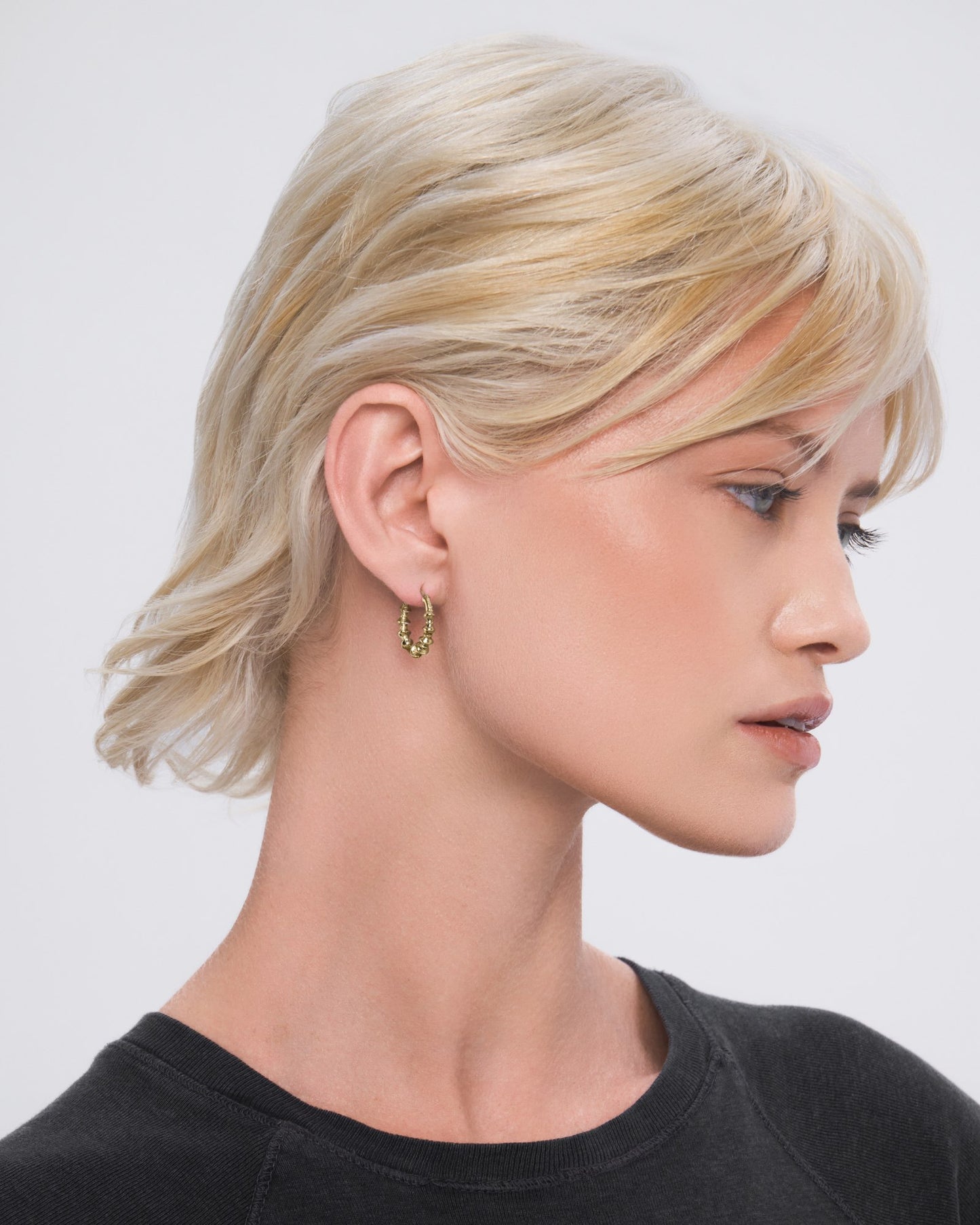 Crown hoop earring - ambi Jewelry