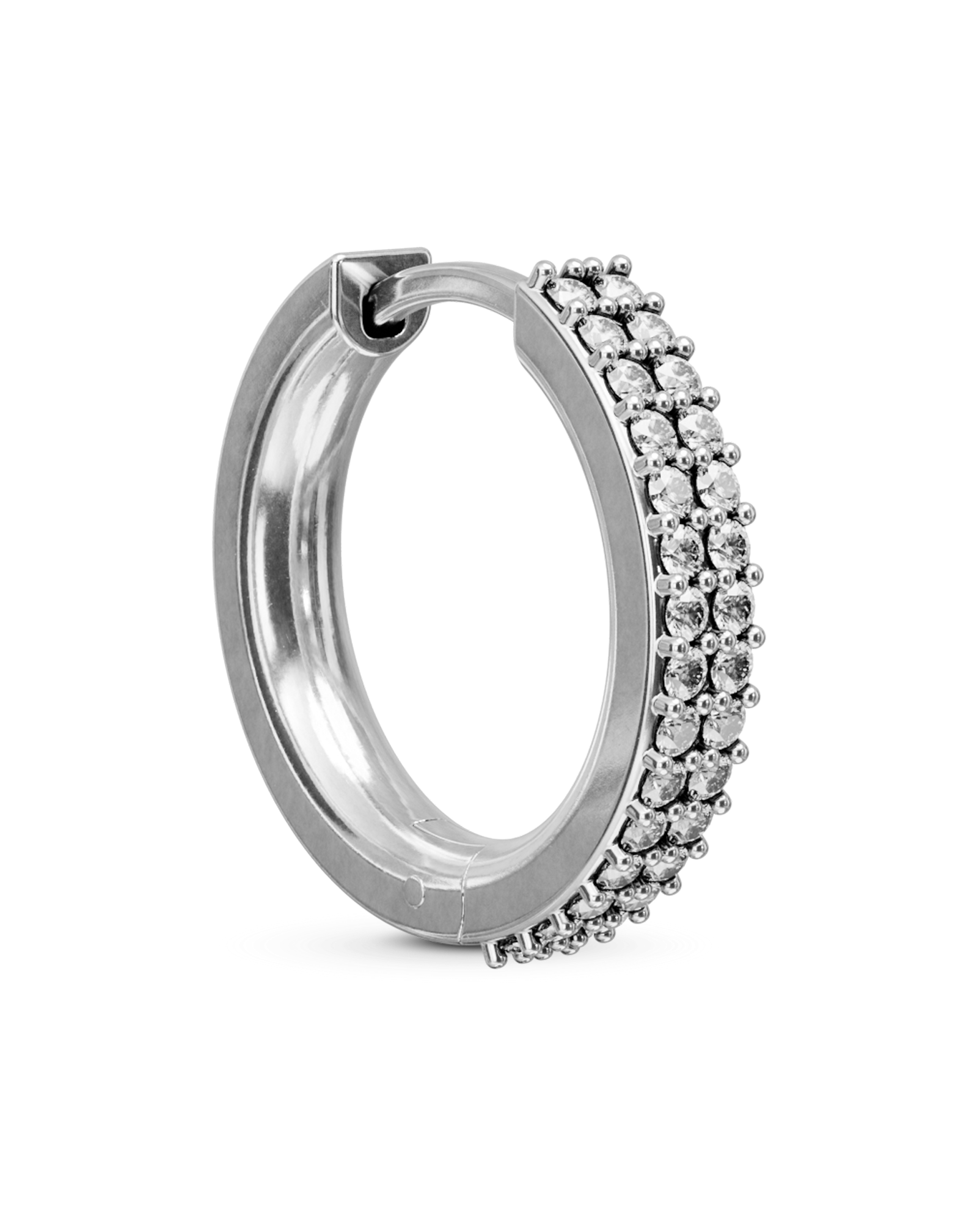 Rubi bejewelled hoop earring - ambi Jewelry