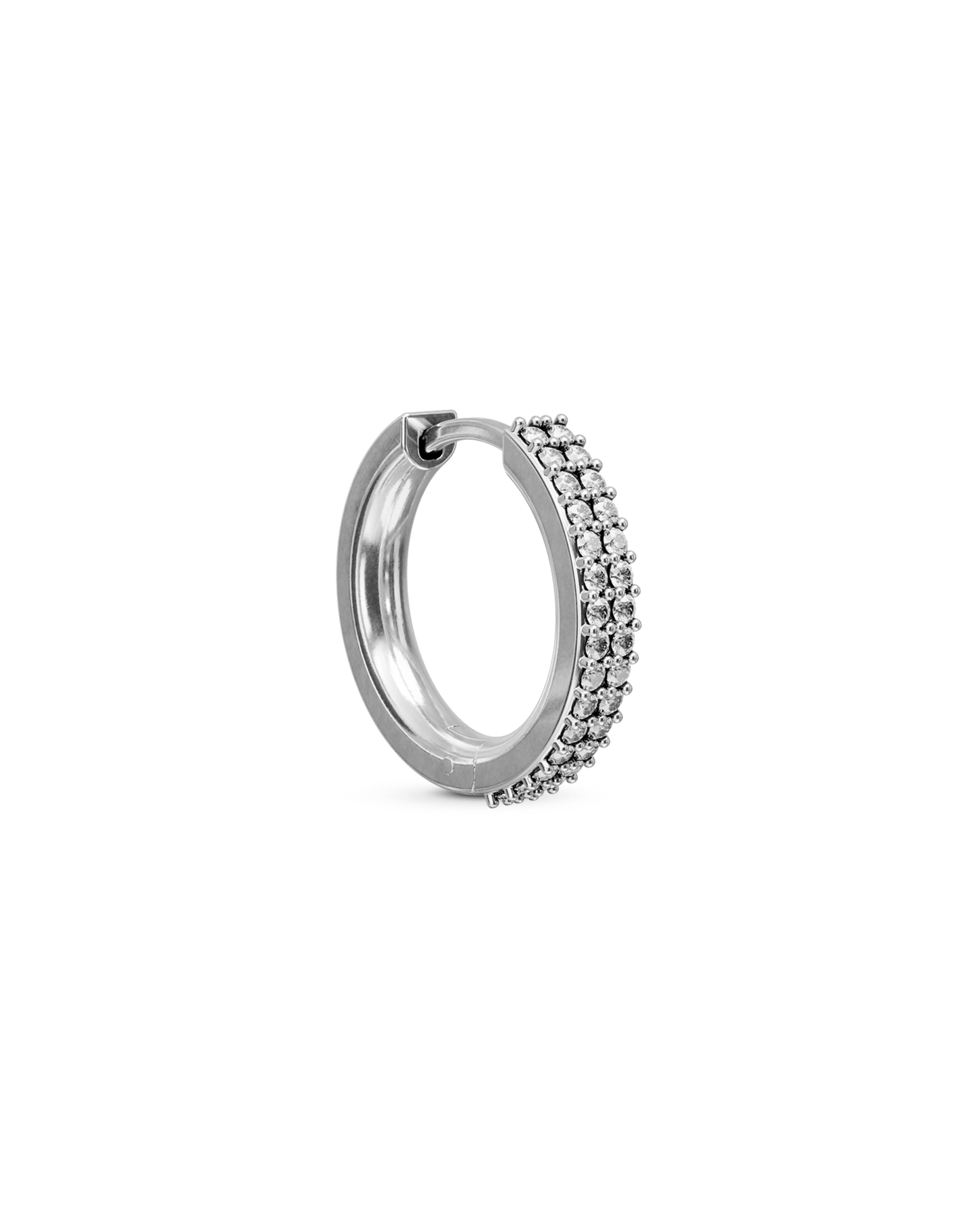 Rubi bejewelled hoop earring - ambi Jewelry