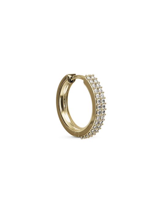 Rubi bejewelled hoop earring - ambi Jewelry