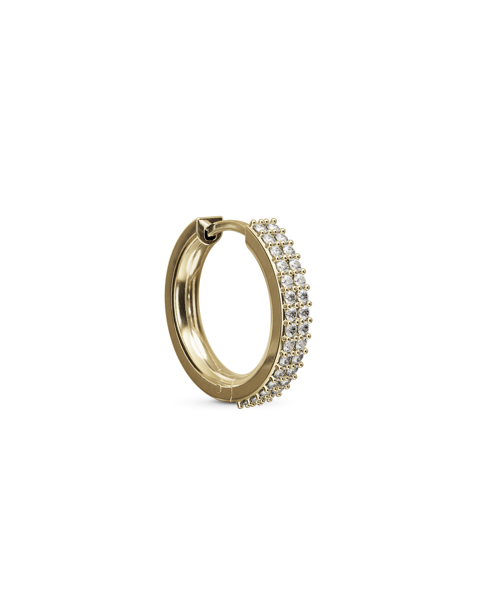 Rubi bejewelled hoop earring - ambi Jewelry