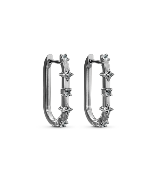 Milky way hoop earrings - ambi Jewelry