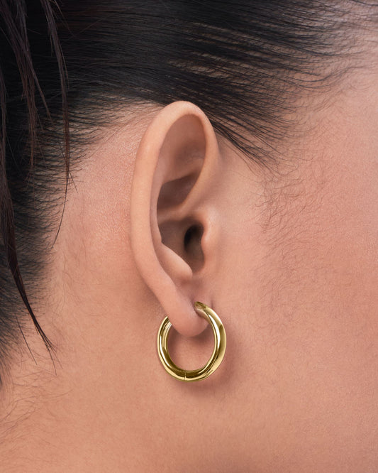 Gloss hoop earring - ambi Jewelry