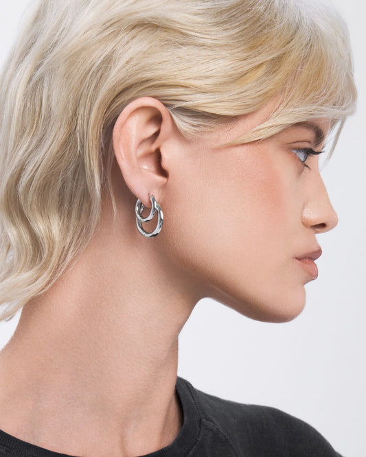 Gloss hoop earring - ambi Jewelry