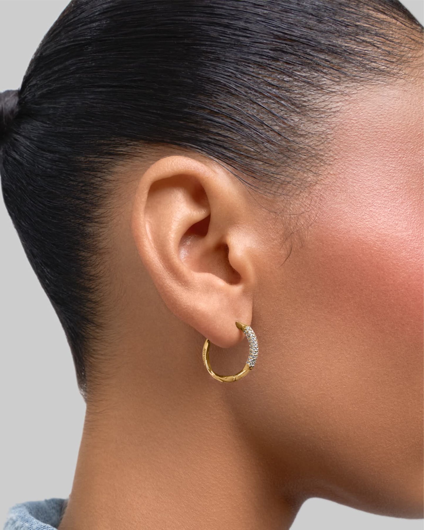 Silk hoop earrings - ambi Jewelry