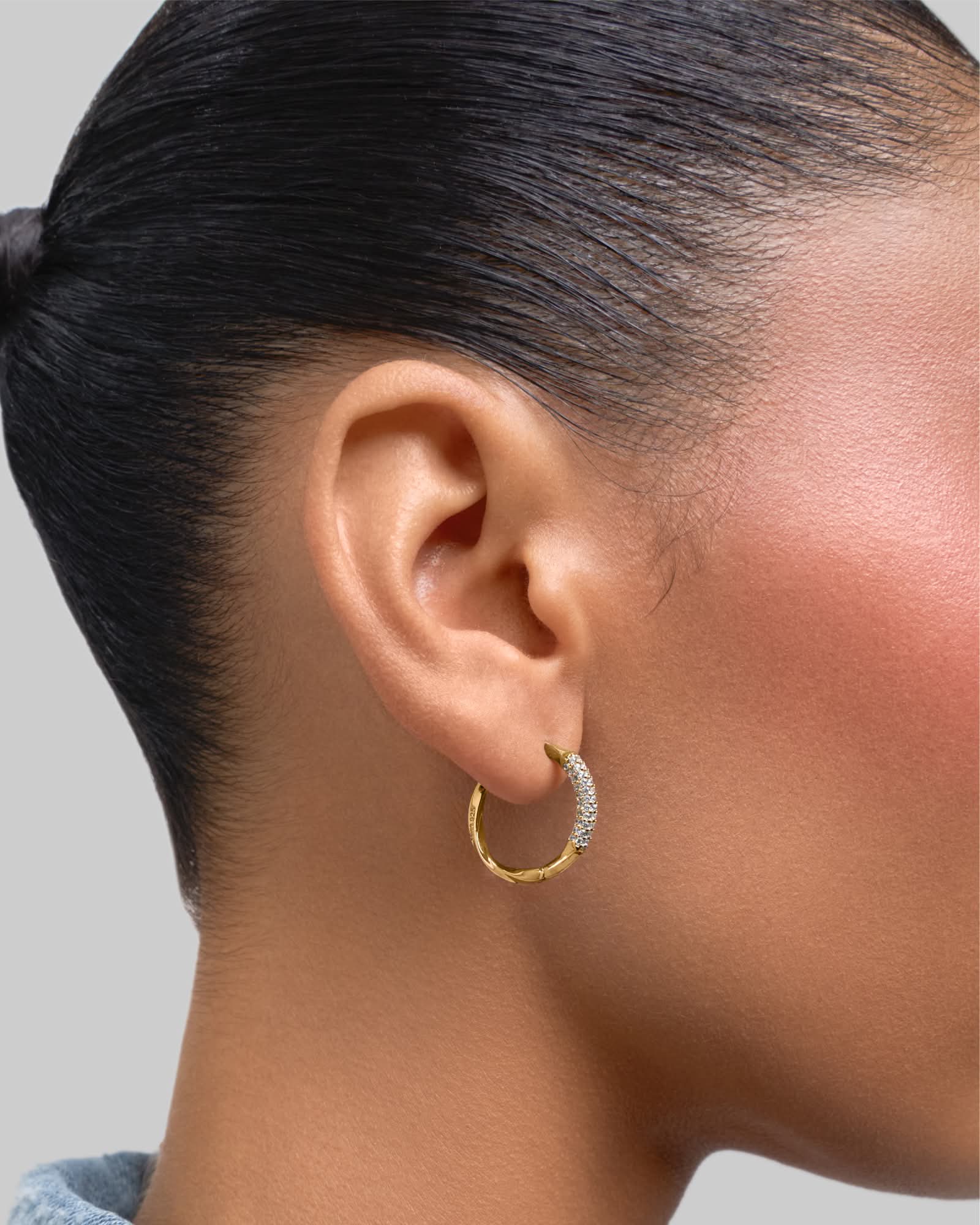 Silk hoop earrings - ambi Jewelry