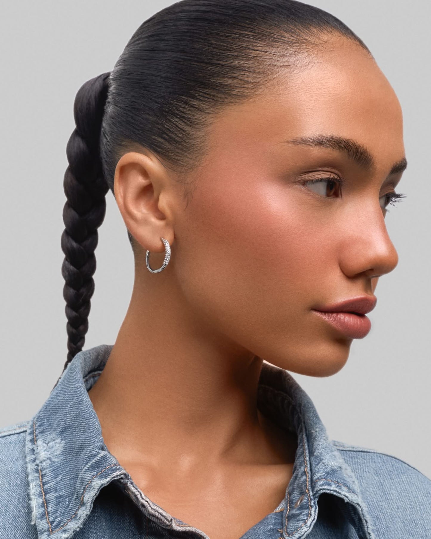 Silk hoop earrings - ambi Jewelry