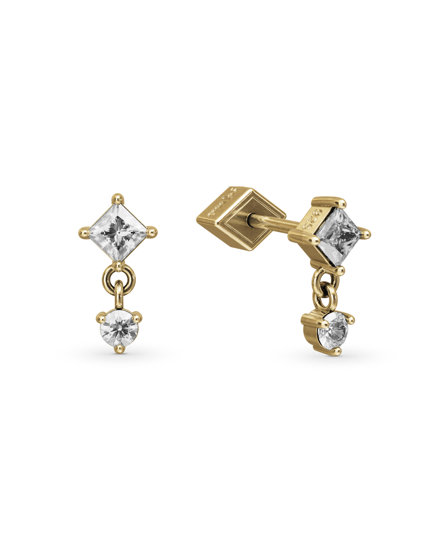 Willow drop stud earring - ambi Jewelry
