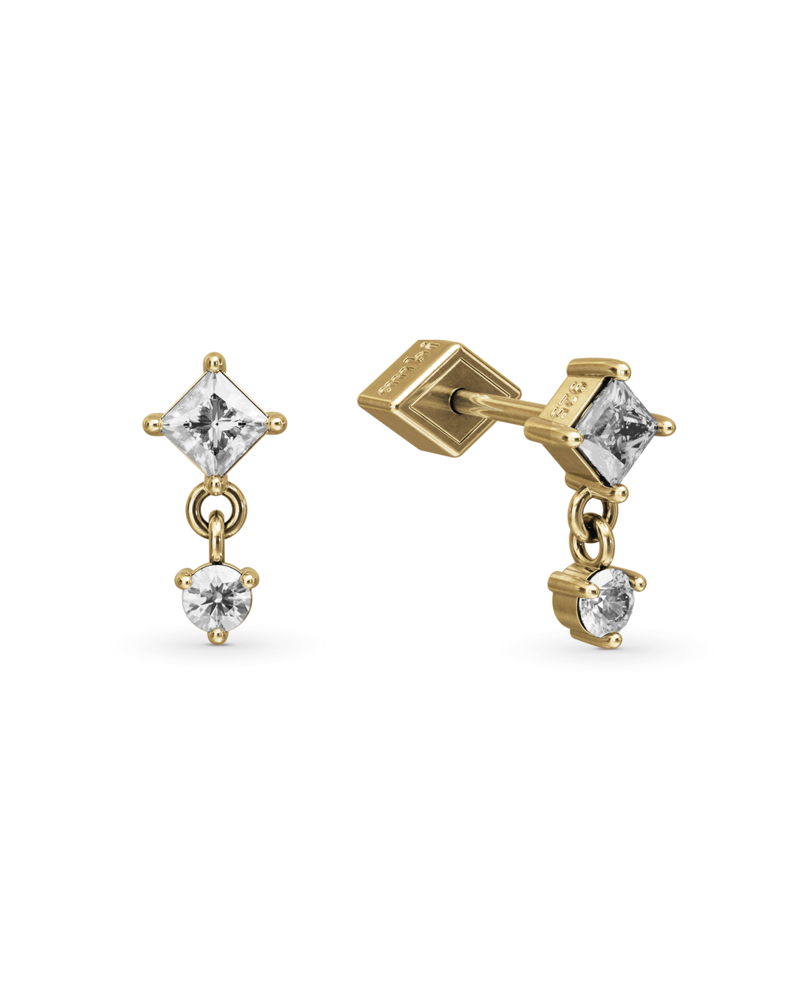 Willow drop stud earring - ambi Jewelry