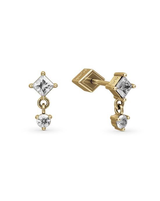 Willow drop stud earring - ambi Jewelry