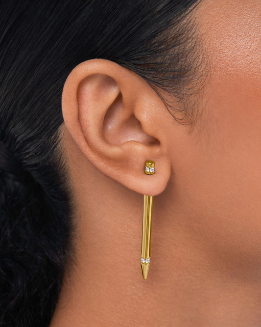 Glacier pin stud earring - ambi Jewelry